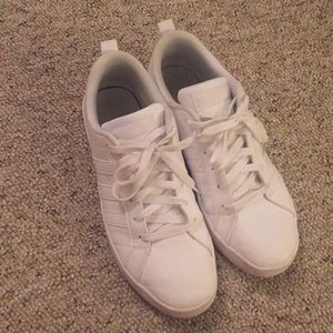 All White Adidas Neo Sneakers